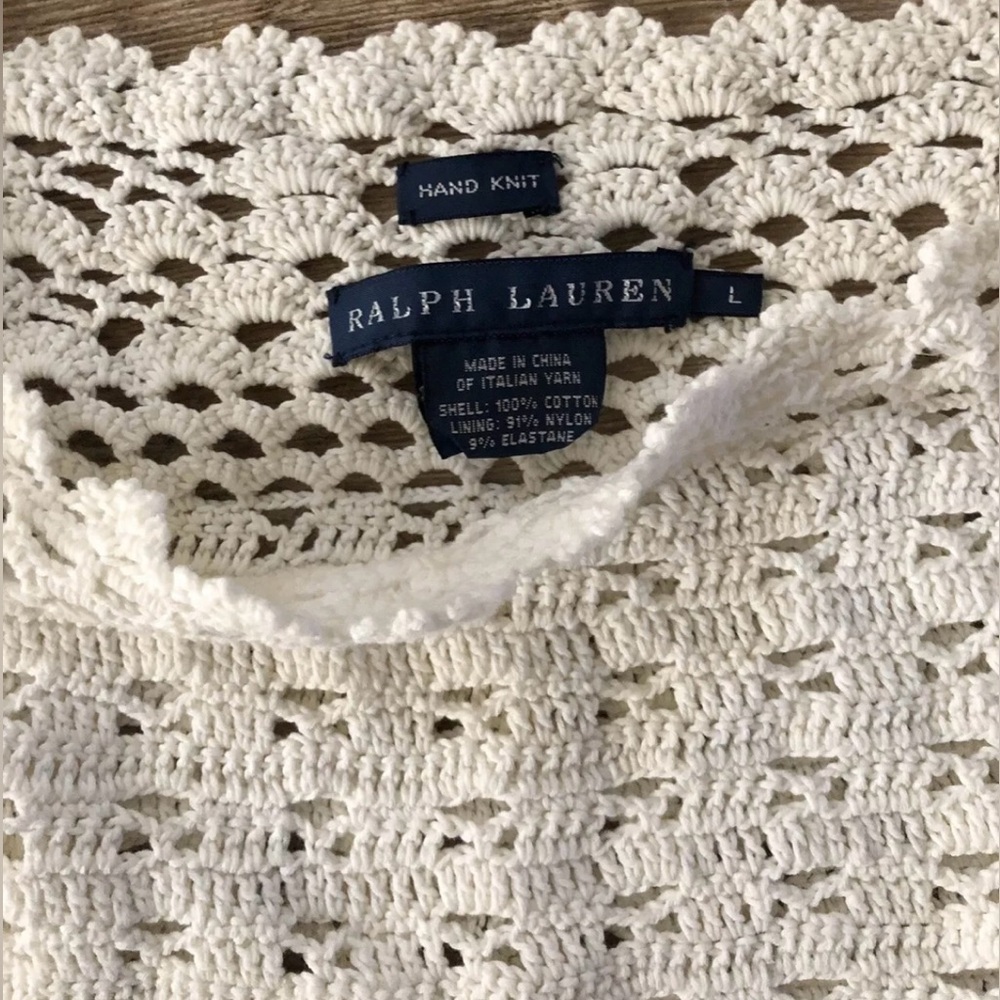 Ralph Lauren Hand-Crocheted Dress Size Large Retails $798 - Picture 5 of 7